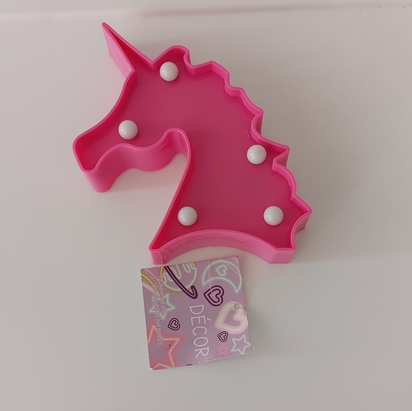 NEW Greenbriar Intl. Unicorn Decor Mini Light Standup Battery Operated Pink 3" - Picture 3 of 6